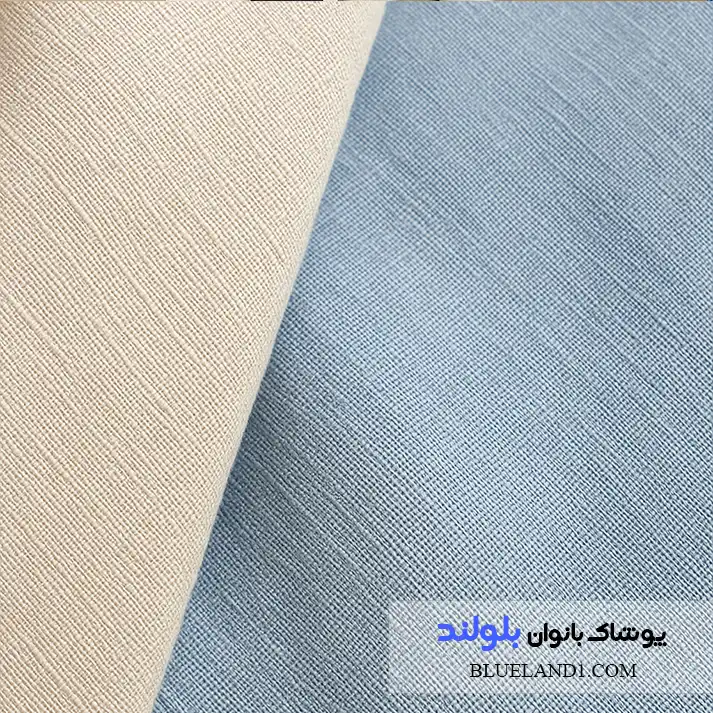 تصویر بافت پارچه نخی روشن مخصوص کت زنانه تابستانی