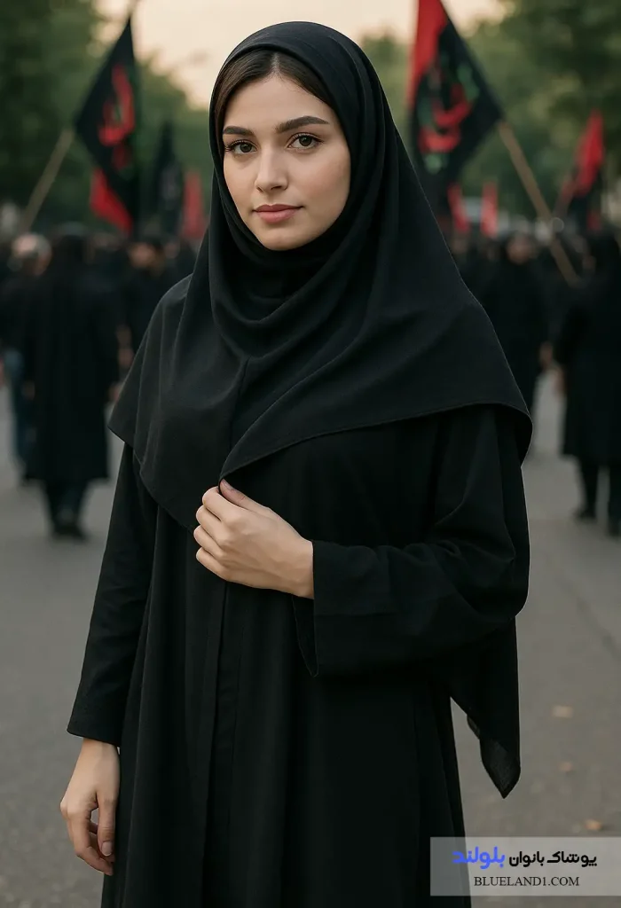 استایل محرمی دخترانه مشکی دانشجویی